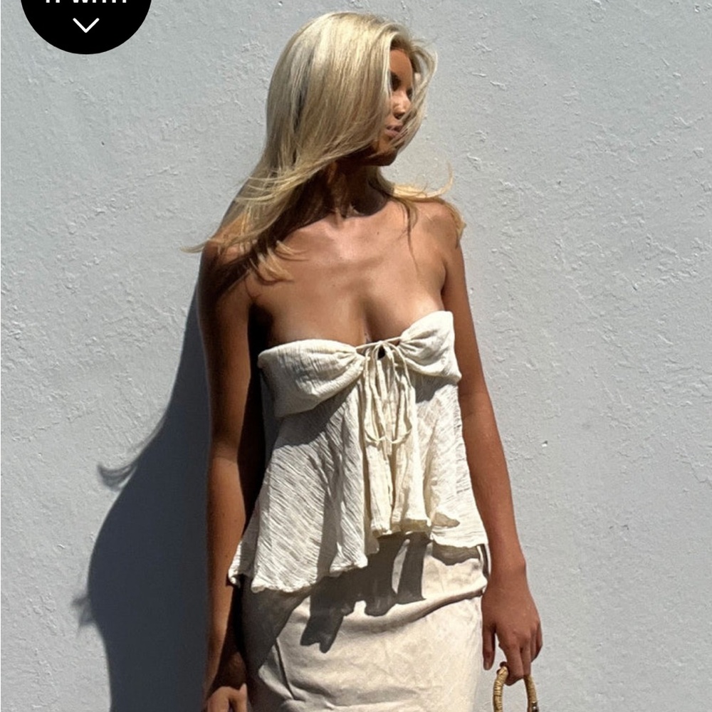 LONG SUMMER NIGHTS TOP IVORY LOW IMPACT